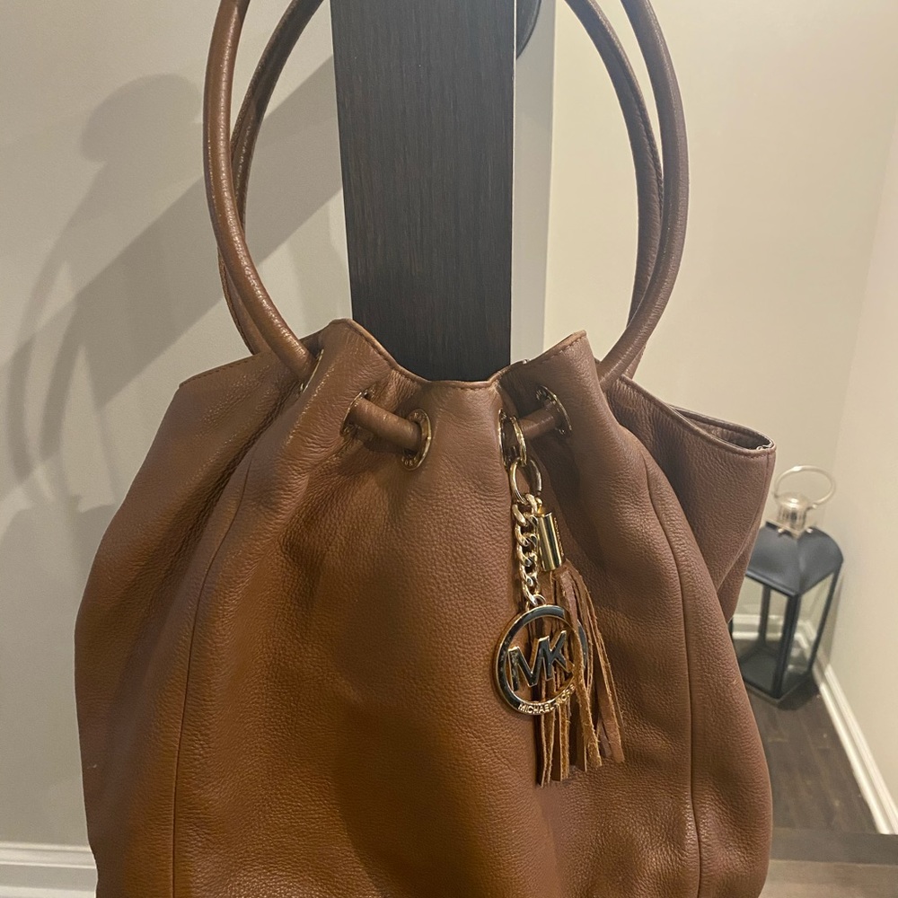 Michael Kors camel colored bag